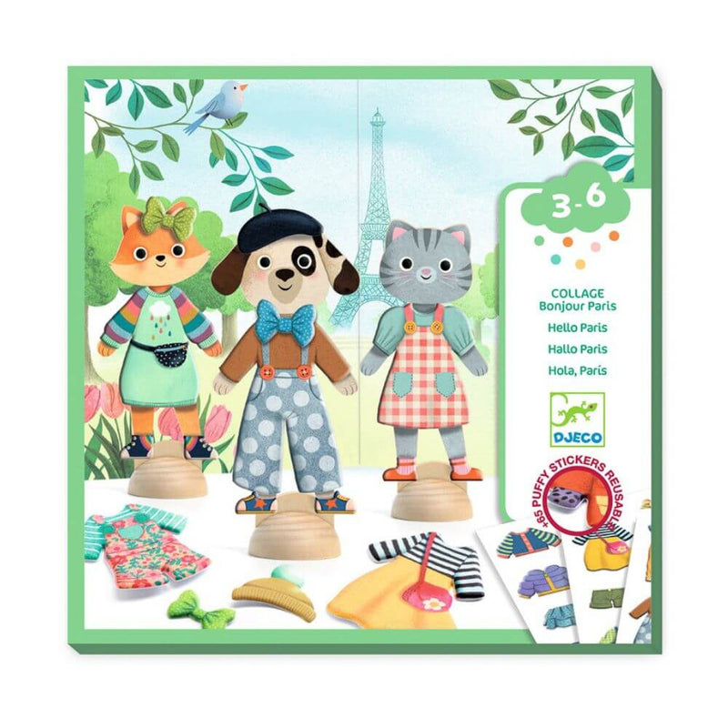 Djeco Bonjour Paris Collage Set-baby_gifts-toy_shop-Mornington_Peninsula-Australia