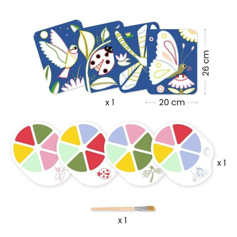 toy_shop-Mornington_Peninsula-Djeco Creepy Crawlies Bug Painting Set with Palette-baby_gifts-Australia