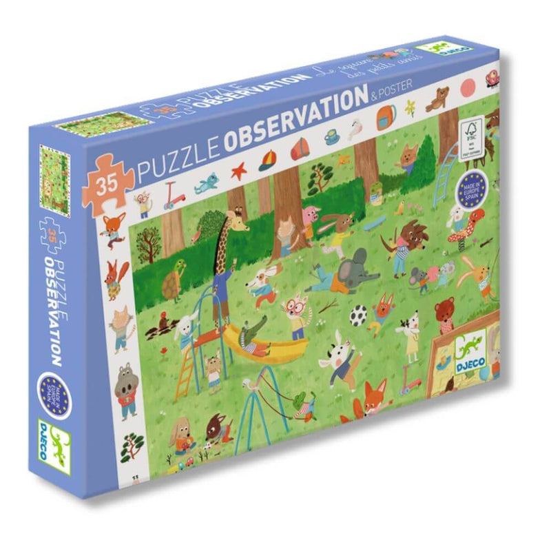 Djeco Little Friends Garden Observation Puzzle, 35pc-toys-baby_gifts-Mornington_Peninsula-Australia