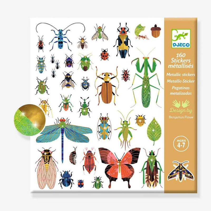 Djeco Microcosms Metallic Stickers-baby_gifts-toys-Mornington_Peninsula-Australia