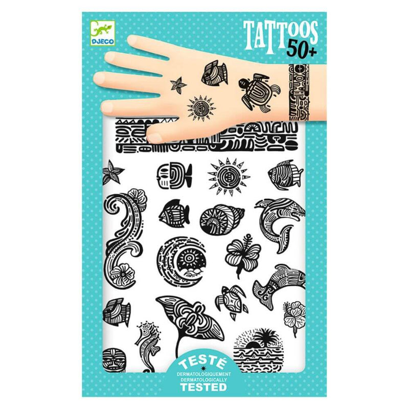 Djeco Polynesia Tattoos-baby_gifts-kids_toys-childrens_books-Mornington_Peninsula