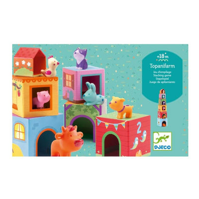 Djeco Topanifarm Stacking Blocks-first_birthday_gifts-baby_gifts-Australia