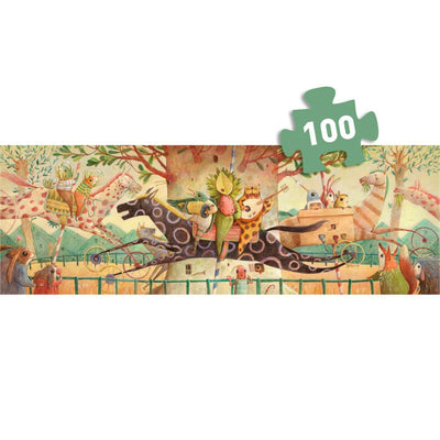 Djeco Wonderful Ride Gallery Puzzle 100pc with Poster-baby_gifts-toy_shop-Mornington_Peninsula-Australia