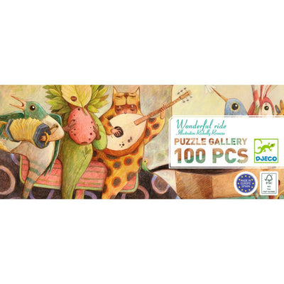 Djeco Wonderful Ride Gallery Puzzle 100pc with Poster-baby_gifts-toy_shop-Mornington_Peninsula-Australia
