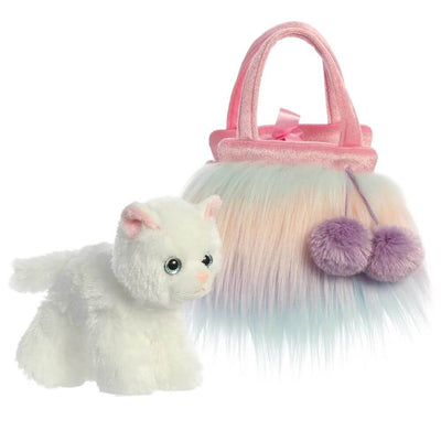 Fancy Pal Cat in Fluffy Bag-baby_gifts-kids_toys-childrens_books-Mornington_Peninsula