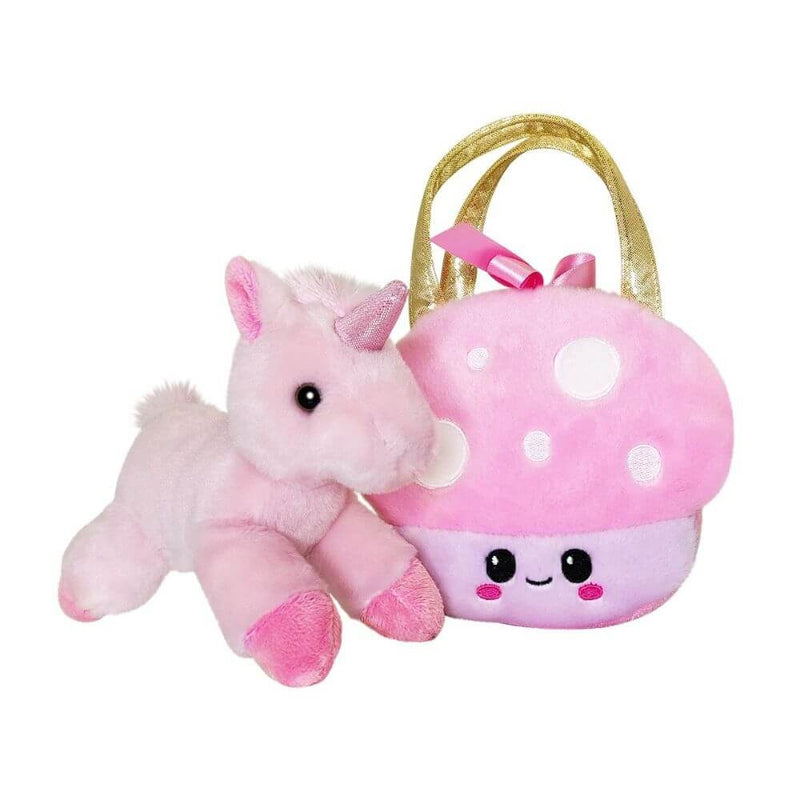 Fancy Pal Unicorn in Mushroom Bag-baby_gifts-toy_shop-Mornington_Peninsula-Australia