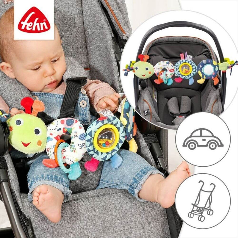 Fehn Caterpillar Pram Chain-baby_toys_australia-first_birthday_gifts