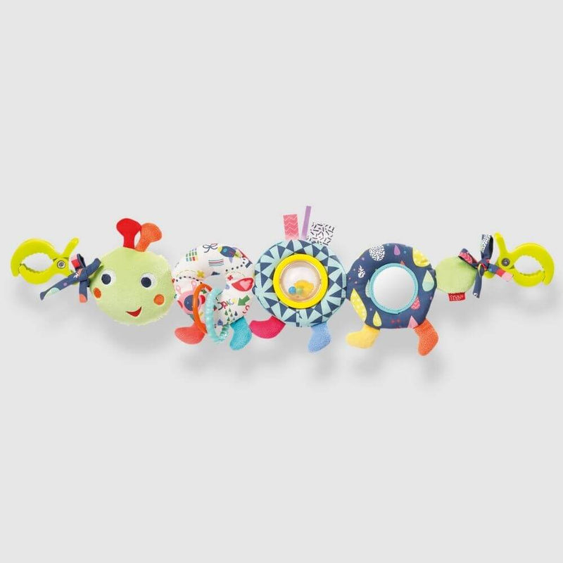 Fehn Caterpillar Pram Chain-baby_toys_australia-first_birthday_gifts