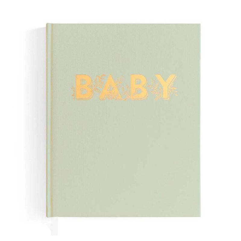 Baby Gifts-Baby Clothes-Toys-Mornington-Balnarring-Fox & Fallow Pistachio Baby Book-The Enchanted Child