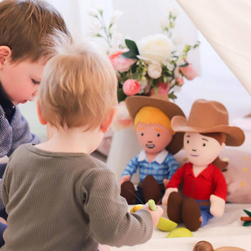George the Farmer Cuddle Doll Toy-baby_gifts-Toy_shop-Mornington_Peninsula