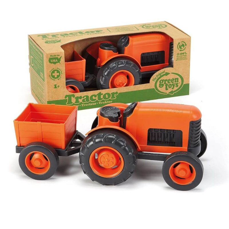 Green Toys Orange Tractor-baby_gifts-toy_shop-Mornington_Peninsula-Australia