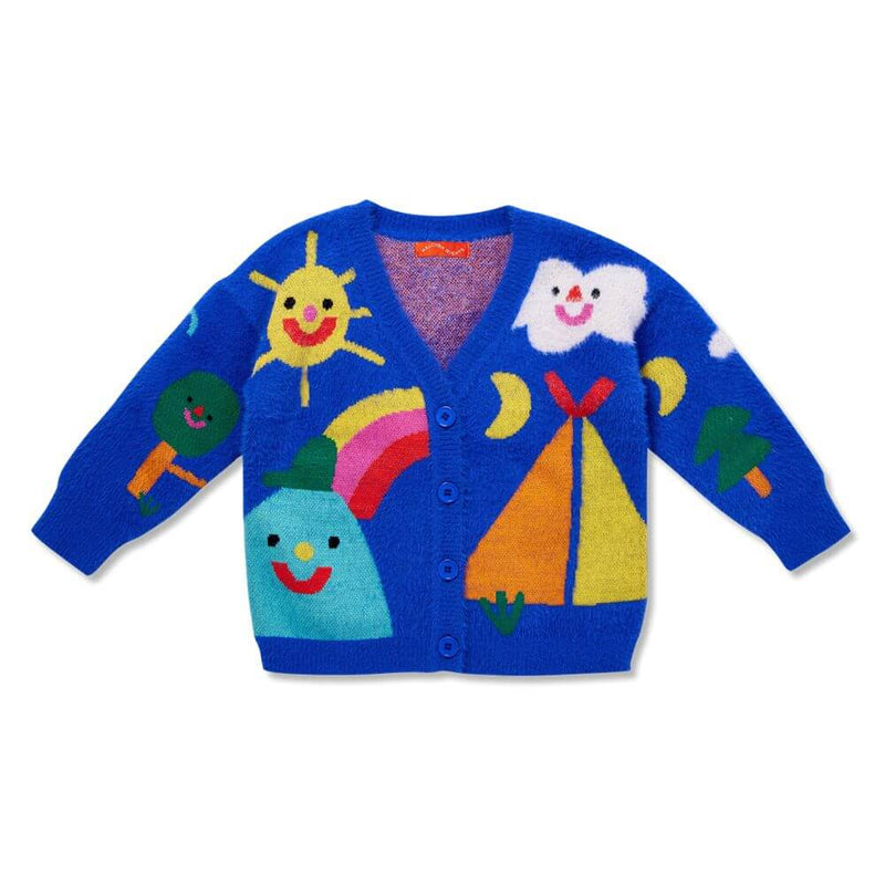 Halcyon Nights Happy Campers Knit Cardigan-baby_gifts-toys-Mornington_Peninsula-Australia