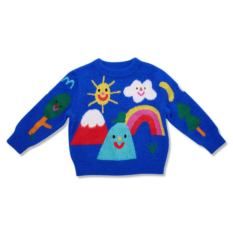 Halcyon Nights Happy Campers Knit Jumper-baby_gifts-toys-Mornington_Peninsula-Australia