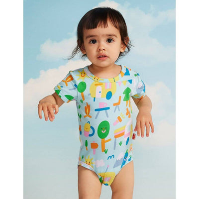 Halcyon Nights Happy Campers Short Sleeve Bodysuit-baby_gifts-baby_clothes-Mornington_Peninsula-Australia