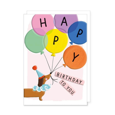 Happy Birthday - Dog with Balloons-baby_gifts-kids_toys-childrens_books-Mornington_Peninsula