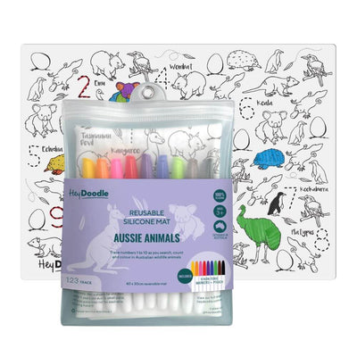 Hey Doodle Aussie Animals Drawing Mat-Baby Gifts-Toys-Mornington Peninsula