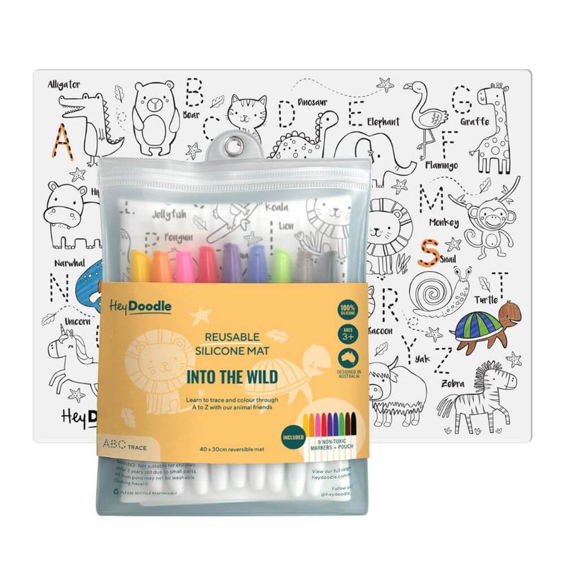 Hey Doodle Into The Wild Drawing Mat-Baby Gifts-Toys-Mornington Peninsula