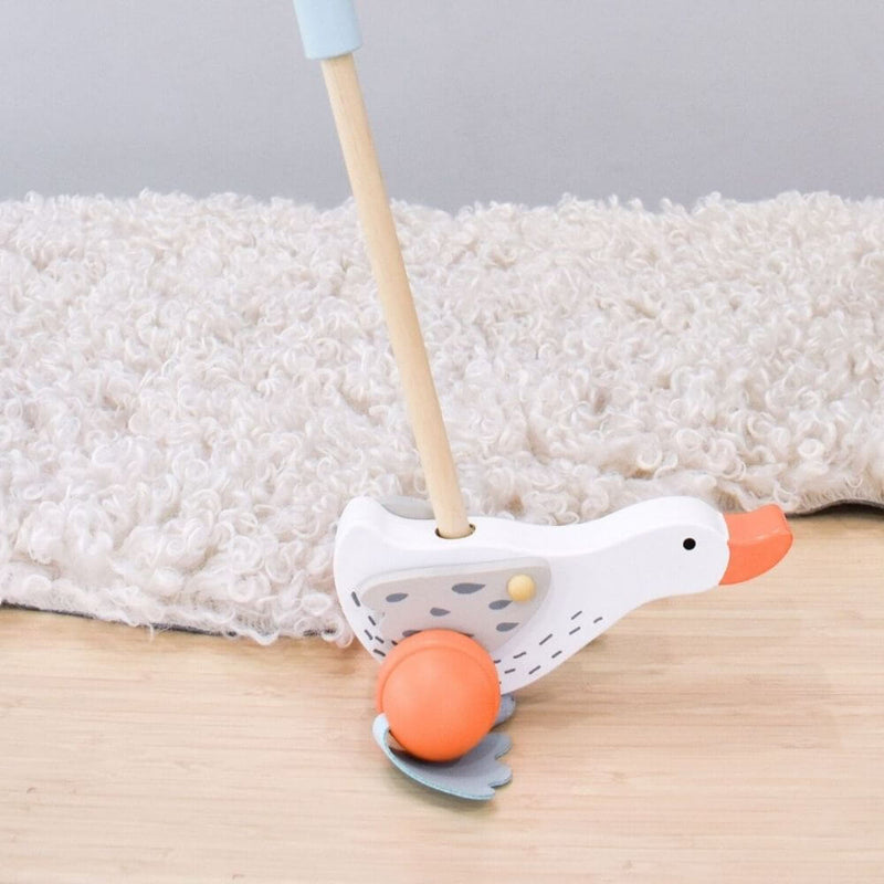 toy_shop-Mornington_Peninsula-Kaper Kidz Wooden Push Along Goose-baby_gifts-Australia