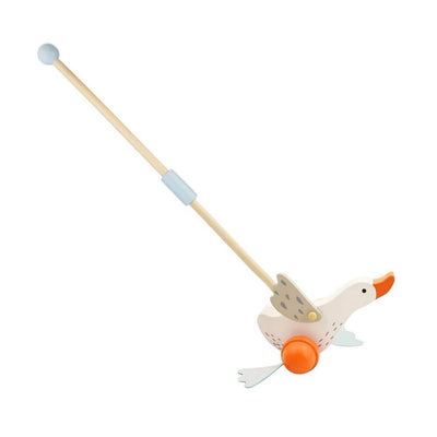 toy_shop-Mornington_Peninsula-Kaper Kidz Wooden Push Along Goose-baby_gifts-Australia