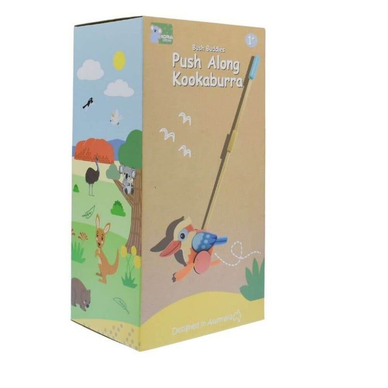 toy_shop-Mornington_Peninsula-Kaper Kidz Wooden Push Along Kookaburra-baby_gifts-Australia