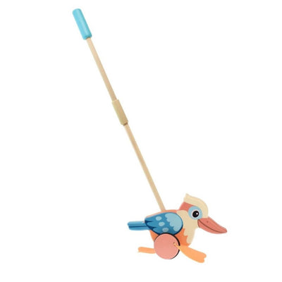 toy_shop-Mornington_Peninsula-Kaper Kidz Wooden Push Along Kookaburra-baby_gifts-Australia