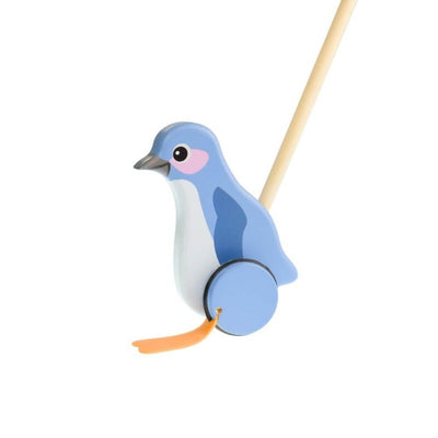 toy_shop-Mornington_Peninsula-Kaper Kidz Wooden Push Along Penguin-baby_gifts-Australia