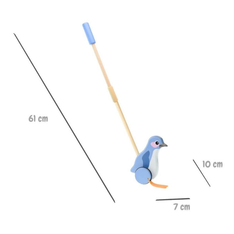 toy_shop-Mornington_Peninsula-Kaper Kidz Wooden Push Along Penguin-baby_gifts-Australia