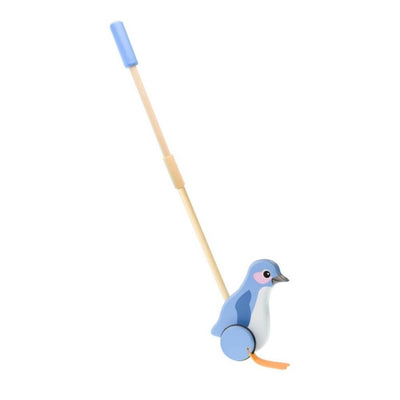toy_shop-Mornington_Peninsula-Kaper Kidz Wooden Push Along Penguin-baby_gifts-Australia