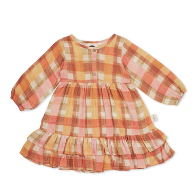 Kapow Kids Check Me Out Trapeze Dress-baby_gifts_online_australia