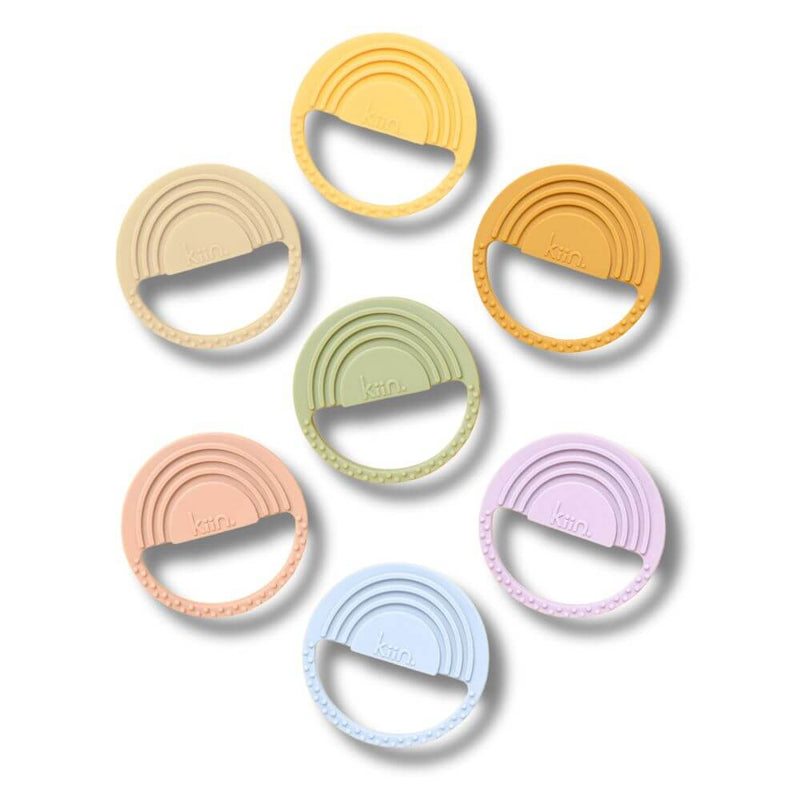 Kiin Baby Rainbow Silicone Teether-baby_gifts-toys-Mornington_Peninsula-Australia