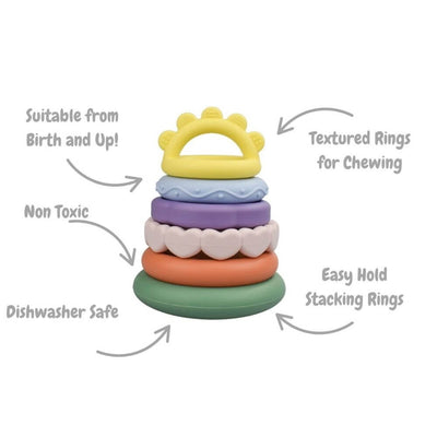 toy_shop-Mornington_Peninsula-Koala Dream Silicone Rainbow Stacker-baby_gifts-Australia