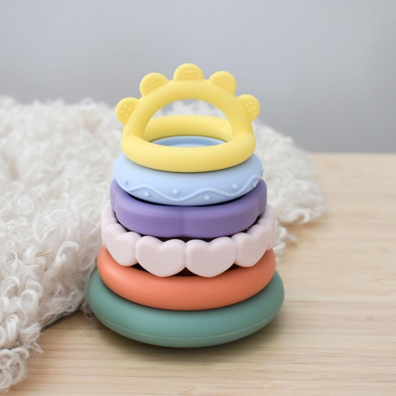 toy_shop-Mornington_Peninsula-Koala Dream Silicone Rainbow Stacker-baby_gifts-Australia