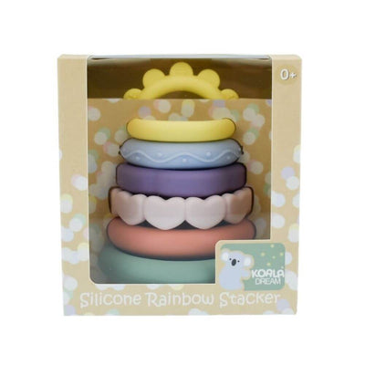 toy_shop-Mornington_Peninsula-Koala Dream Silicone Rainbow Stacker-baby_gifts-Australia