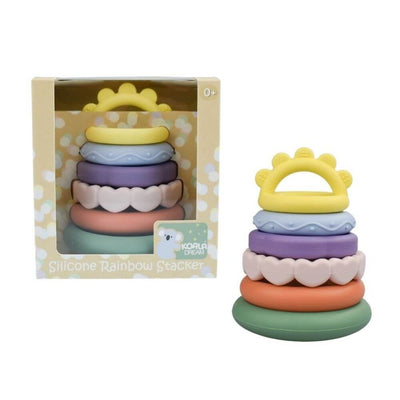 toy_shop-Mornington_Peninsula-Koala Dream Silicone Rainbow Stacker-baby_gifts-Australia
