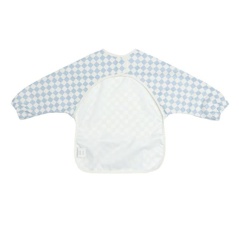 Kynd Baby Messy Bib, Sky Blue Grid-Baby Gifts-Baby Clothes-Toys-Mornington-Balnarring-Kids Books