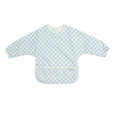 Kynd Baby Messy Bib, Sky Blue Grid-Baby Gifts-Baby Clothes-Toys-Mornington-Balnarring-Kids Books