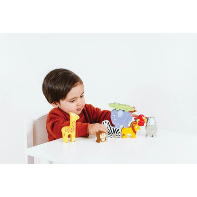 Le Toy Van Petilou Africa Stacking Animals-baby_gifts-toy_shop-Mornington_Peninsula-Australia