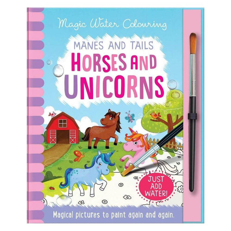 Manes & Tails Horses & Unicorns Magic Water Colouring-toys-kids_books-baby_gifts-Mornington_Peninsula-Australia