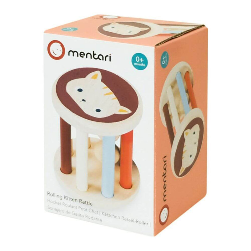 Mentari Rolling Kitten Rattle-toys-baby_gifts-Mornington_Peninsula-Australia