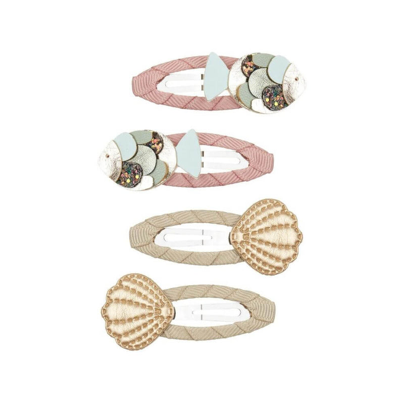 Mimi & Lulu Fish & Shell Hair Clips-Baby Gifts-Kids Toys-Mornington-Balnarring