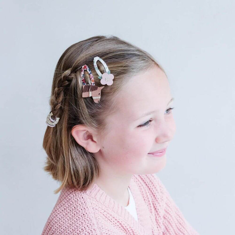 Mimi & Lula Horse & Flower Hair Clips-baby_gifts-kids_toys-childrens_books-Mornington_Peninsula