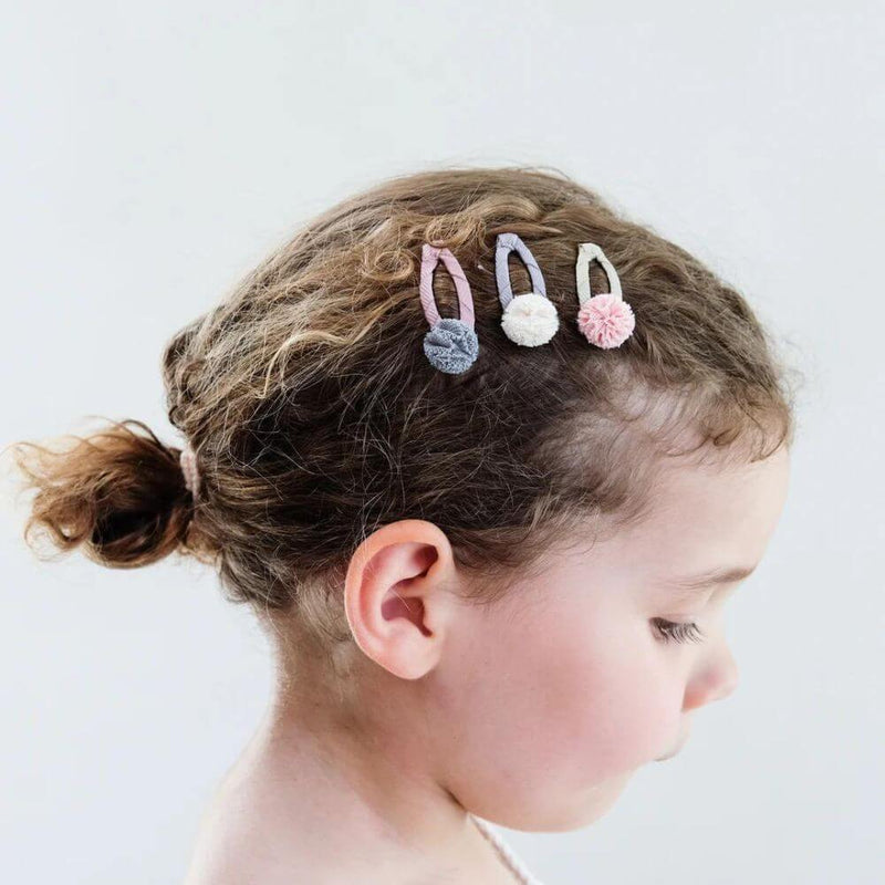 Mimi & Lula Mini Ballerina Pom Pom Hair Clips-Baby Clothes & Gifts-Toys-Mornington-Balnarring