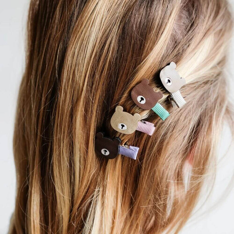Mimi & Lula Mini Bear Hair Clips-Accessories-The Enchanted Child