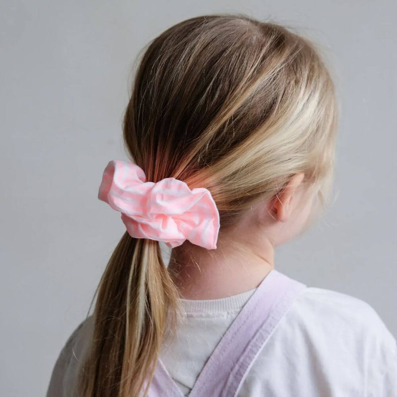 Mimi & Lula Pink Stripe Scrunchie