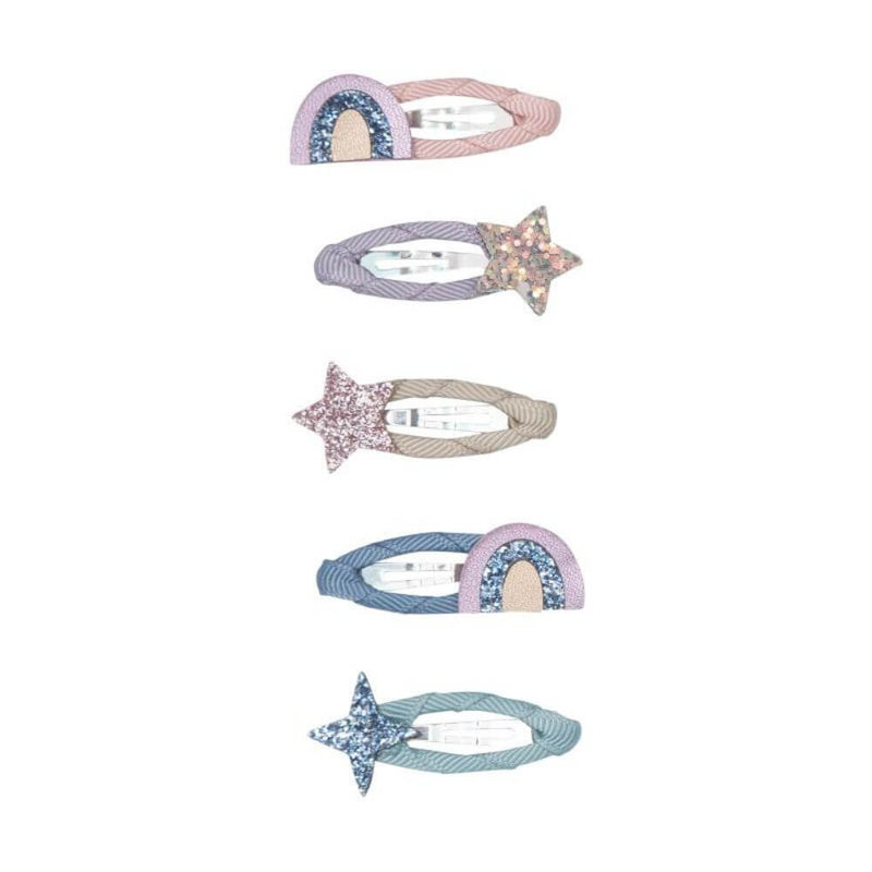 Mimi & Lula Rainbow & Star Mini Hair Clips-baby_gifts-toy_shop-Mornington_Peninsula-Australia