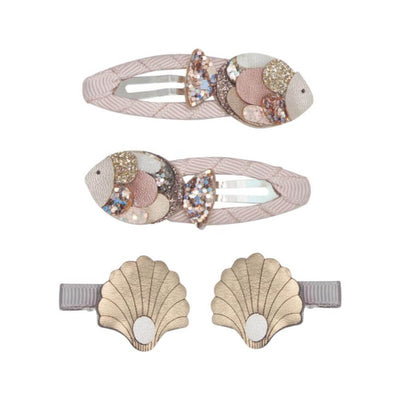 Mimi & Lula Seaside Fish and Shell Clips-Accessories-The Enchanted Child