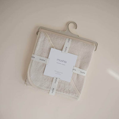 Baby Gifts-Mornington-Balnarring-Mushie Fog Hooded Towel-The Enchanted Child