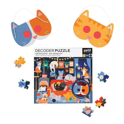 Petit Collage Catventures Decoder Puzzle 100pc-toys-baby_gifts-Mornington_Peninsula-Australia