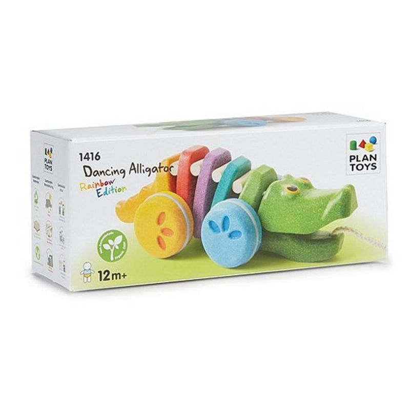 PlanToys Pull-along Rainbow Alligator