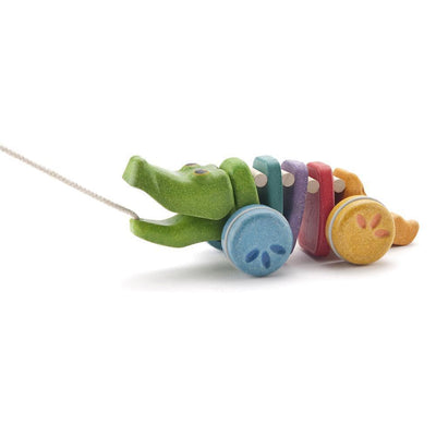 PlanToys Pull-along Rainbow Alligator-first_birthday_gifts-baby_gifts-Australia